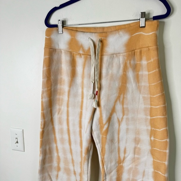WILDFOX Jude Pant In tie dye Orange wide leg sweatpants - Picture 6 of 9